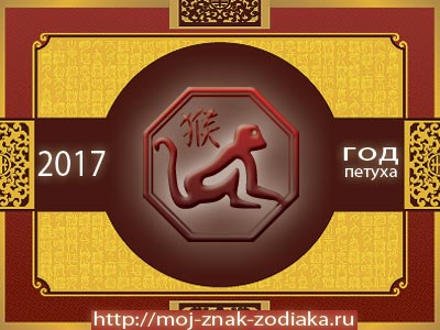 Обезьяна - гороскоп восточный на 2017 год Петуха